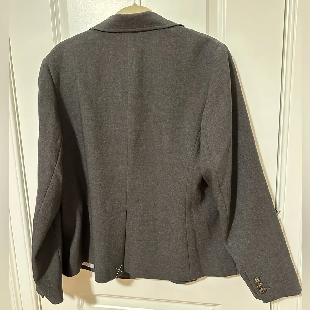 NWT Talbots Woman Charcoal Blazer - Picture 2 of 4